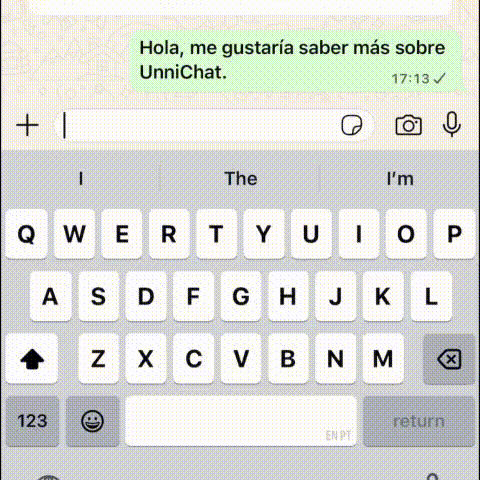 Demostración de la IA de atención en UnniChat